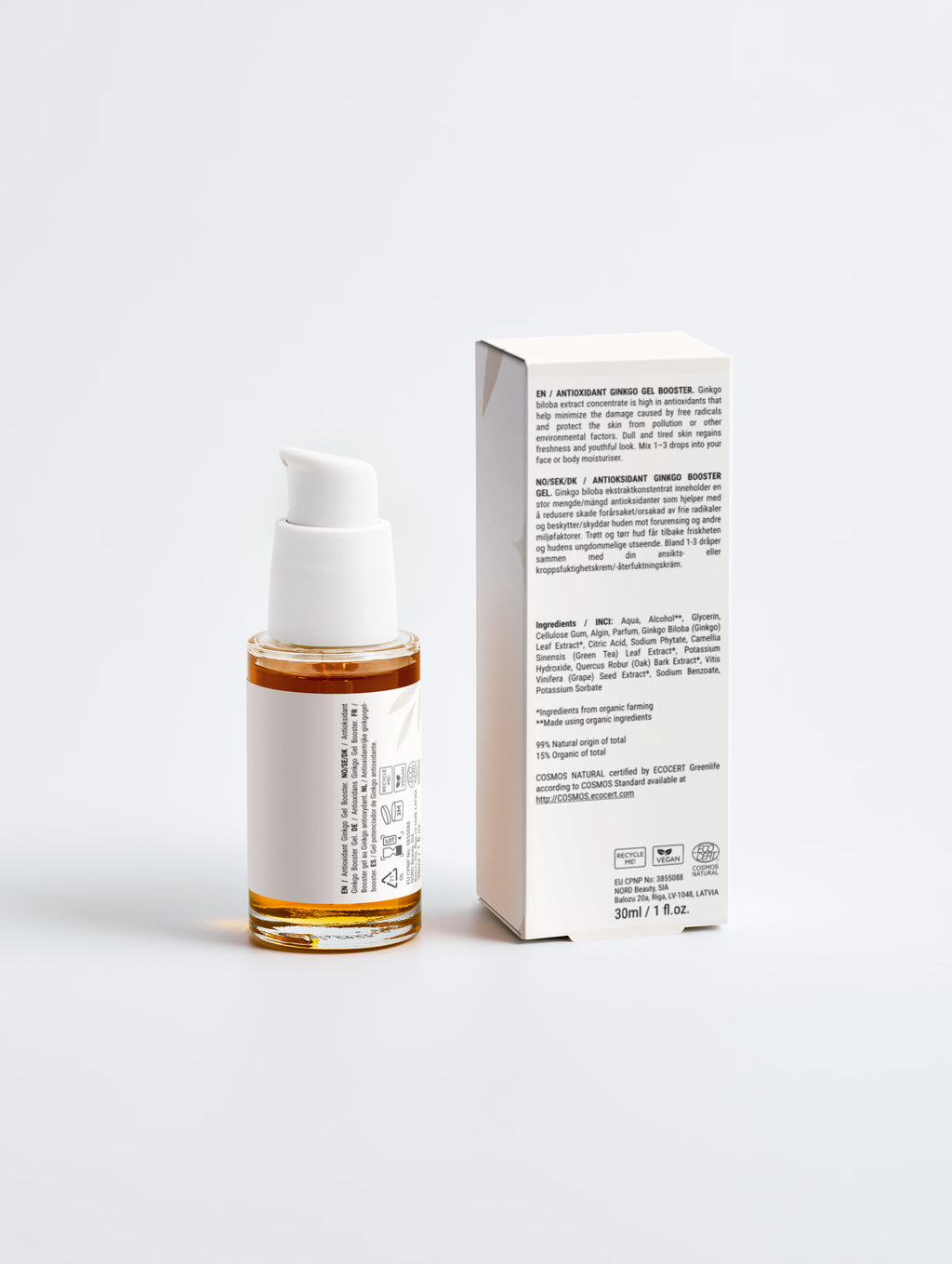 Antioxidant Ginkgo Gel Booster