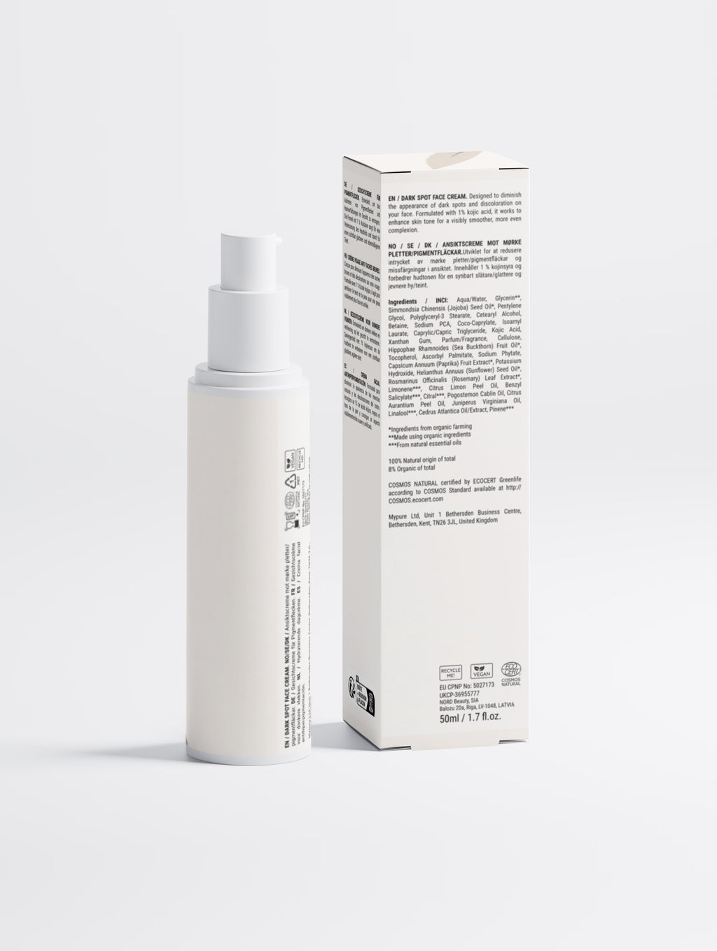 Dark Spot Face Cream with Kojic Acid